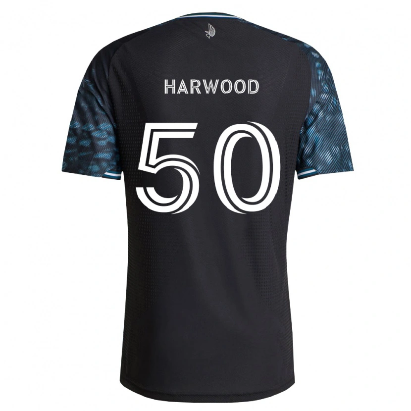 Danxen Hombre Camiseta Max Harwood #50 Negro Blanco 1ª Equipación 2026/27 La Camisa