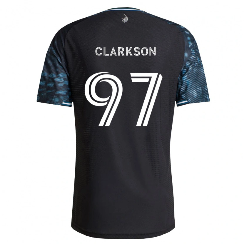 Danxen Hombre Camiseta Jack Clarkson #97 Negro Blanco 1ª Equipación 2026/27 La Camisa