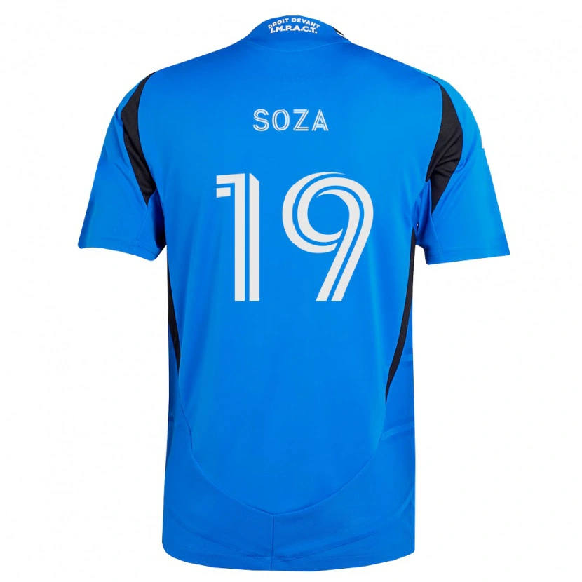Danxen Hombre Camiseta Joel Soza #19 Azul Blanco Negro 1ª Equipación 2026/27 La Camisa