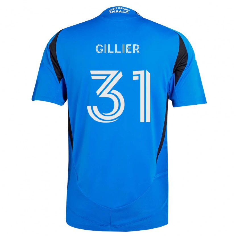 Danxen Hombre Camiseta Thomas Gillier #31 Azul Blanco Negro 1ª Equipación 2026/27 La Camisa
