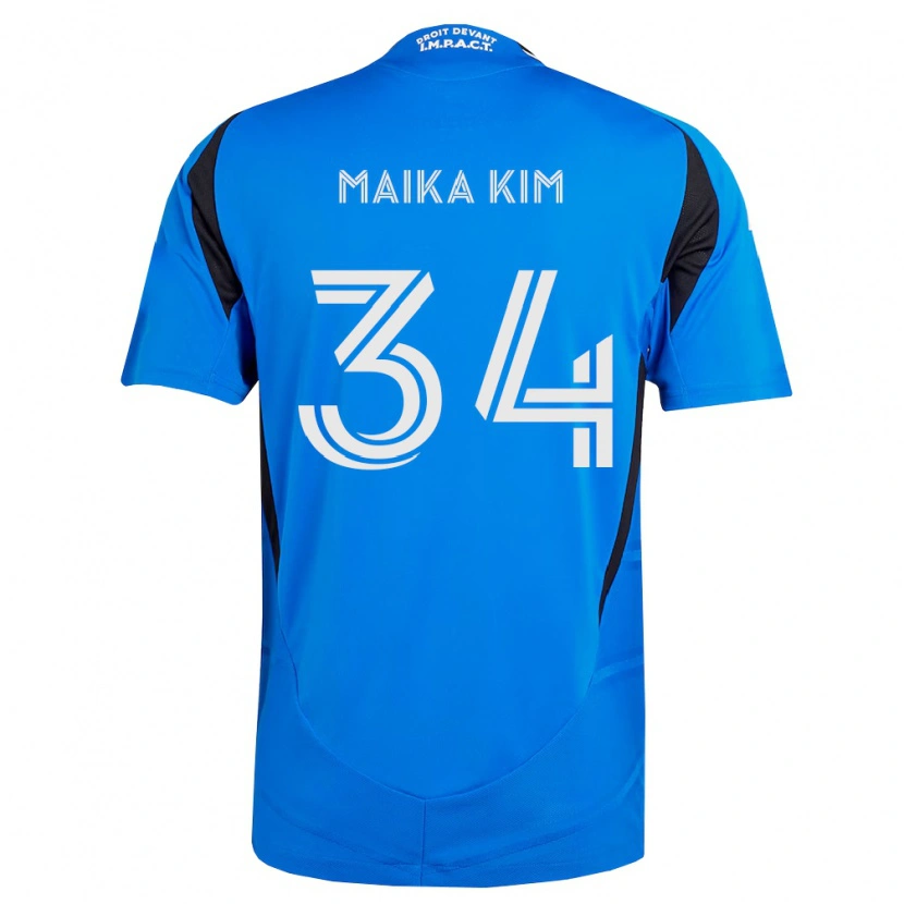 Danxen Hombre Camiseta Guerrier Maika Kim #34 Azul Blanco Negro 1ª Equipación 2026/27 La Camisa