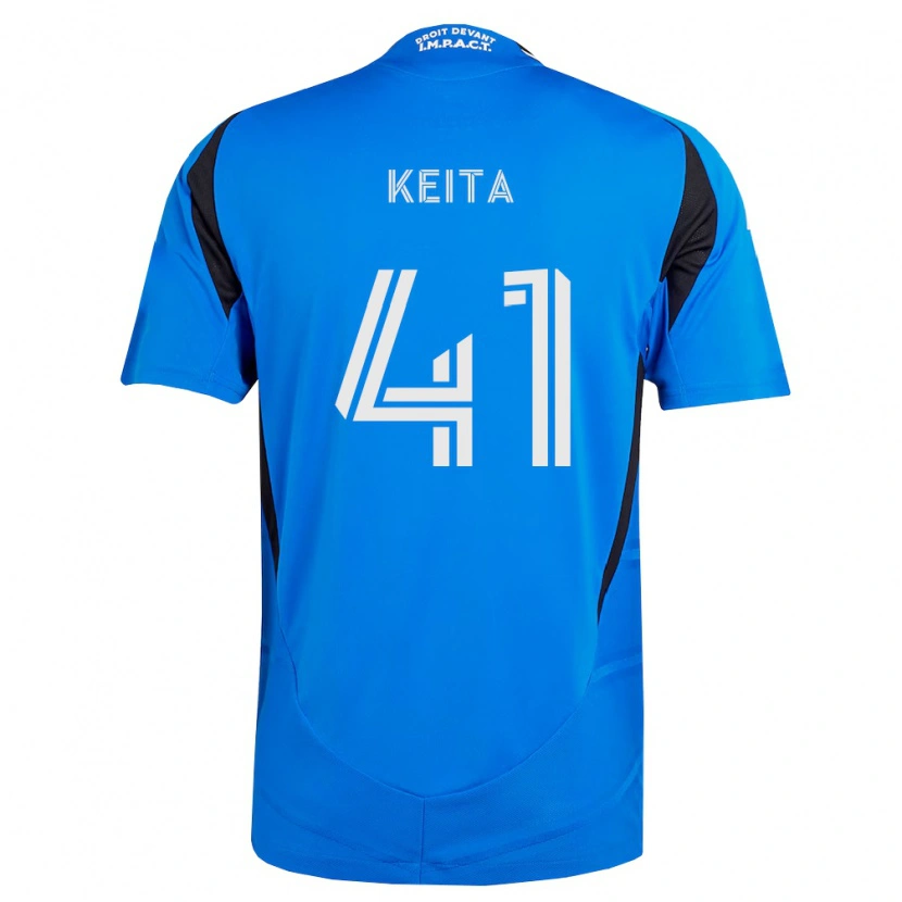 Danxen Hombre Camiseta Samsy Keita #41 Azul Blanco Negro 1ª Equipación 2026/27 La Camisa