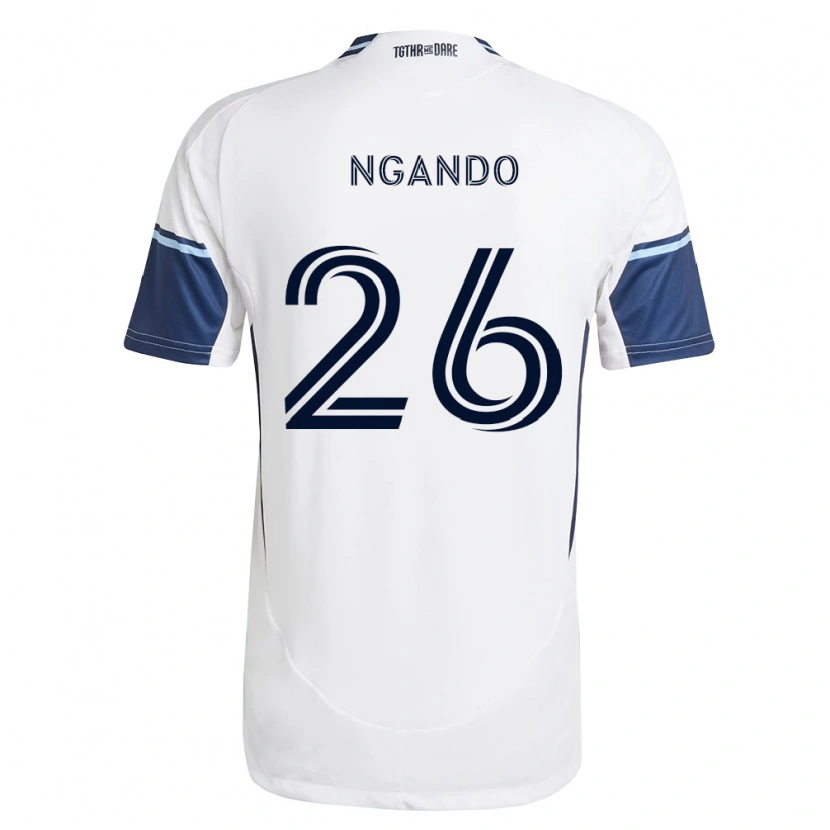 Danxen Hombre Camiseta J.c. Ngando #26 Blanco Azul Real 1ª Equipación 2026/27 La Camisa