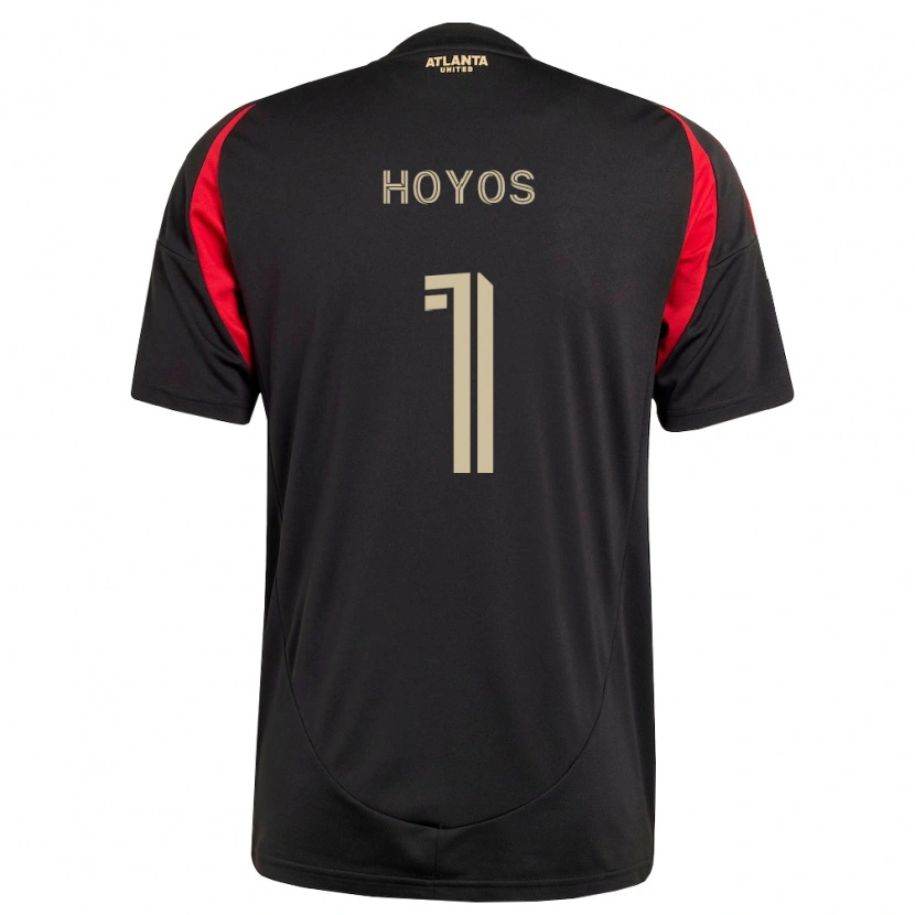 Danxen Hombre Camiseta Lucas Hoyos #1 Negro Rojo 1ª Equipación 2026/27 La Camisa