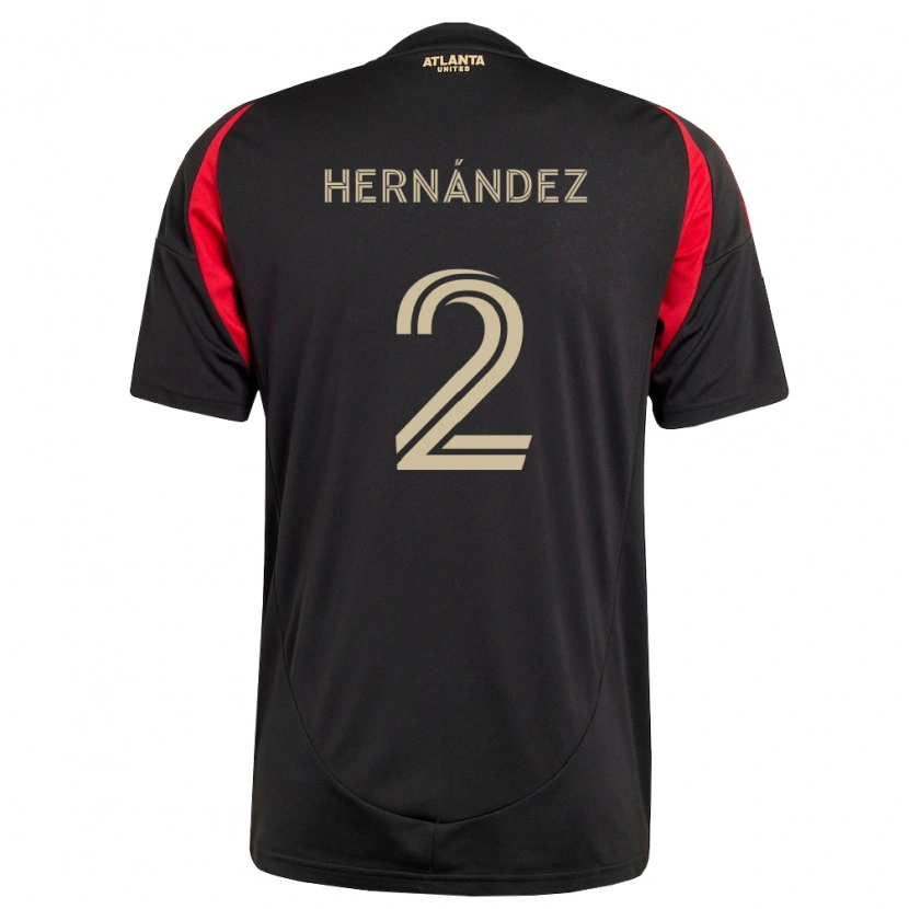 Danxen Hombre Camiseta Ronald Hernández #2 Negro Rojo 1ª Equipación 2026/27 La Camisa
