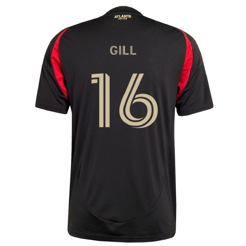 Danxen Hombre Camiseta Adrian Gill #16 Negro Rojo 1ª Equipación 2026/27 La Camisa
