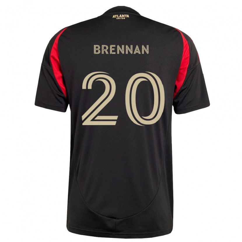 Danxen Hombre Camiseta Luke Brennan #20 Negro Rojo 1ª Equipación 2026/27 La Camisa