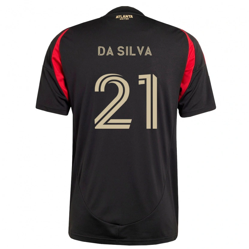 Danxen Hombre Camiseta Lucas Da Silva #21 Negro Rojo 1ª Equipación 2026/27 La Camisa