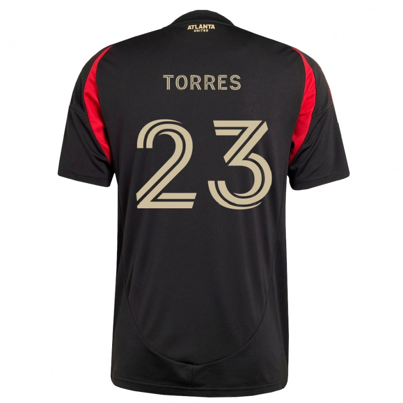 Danxen Hombre Camiseta Adyn Torres #23 Negro Rojo 1ª Equipación 2026/27 La Camisa