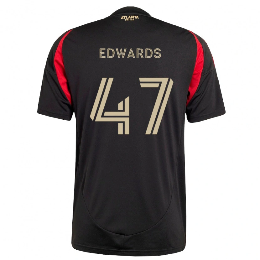 Danxen Hombre Camiseta Matthew Edwards #47 Negro Rojo 1ª Equipación 2026/27 La Camisa