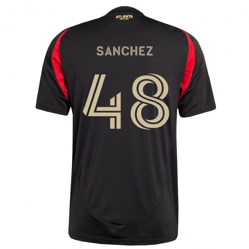 Danxen Hombre Camiseta Cooper Sanchez #48 Negro Rojo 1ª Equipación 2026/27 La Camisa