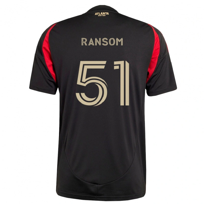 Danxen Hombre Camiseta Jonathan Ransom #51 Negro Rojo 1ª Equipación 2026/27 La Camisa