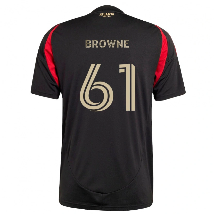 Danxen Hombre Camiseta Adedamola Browne #61 Negro Rojo 1ª Equipación 2026/27 La Camisa