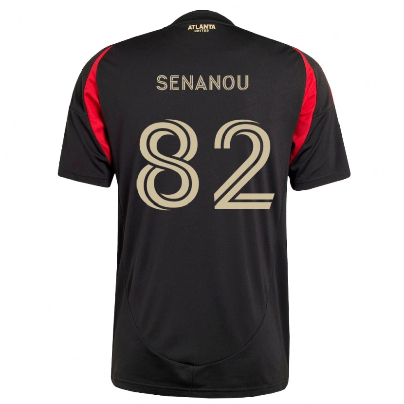 Danxen Hombre Camiseta Matthew Senanou #82 Negro Rojo 1ª Equipación 2026/27 La Camisa
