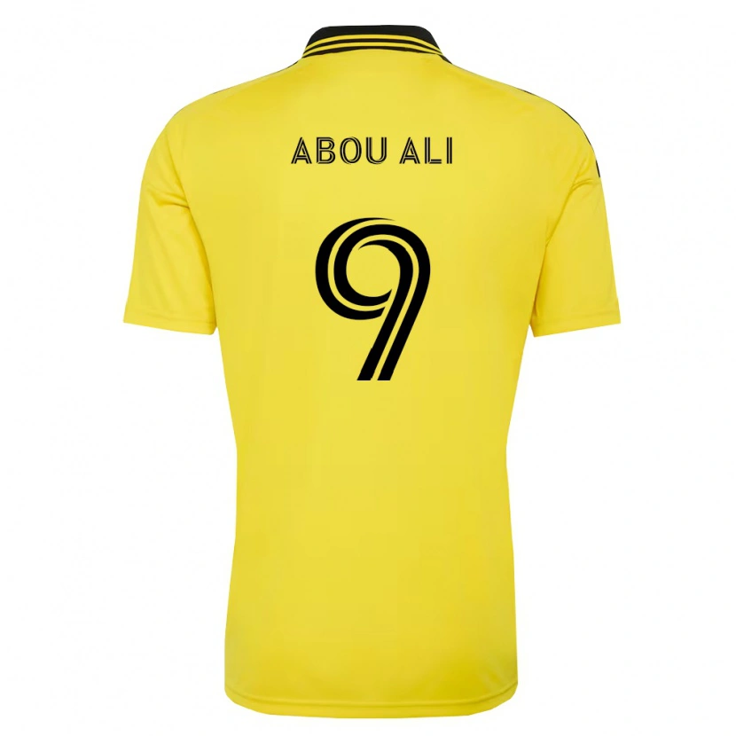 Danxen Hombre Camiseta Wessam Abou Ali #9 Amarillo Negro 1ª Equipación 2026/27 La Camisa