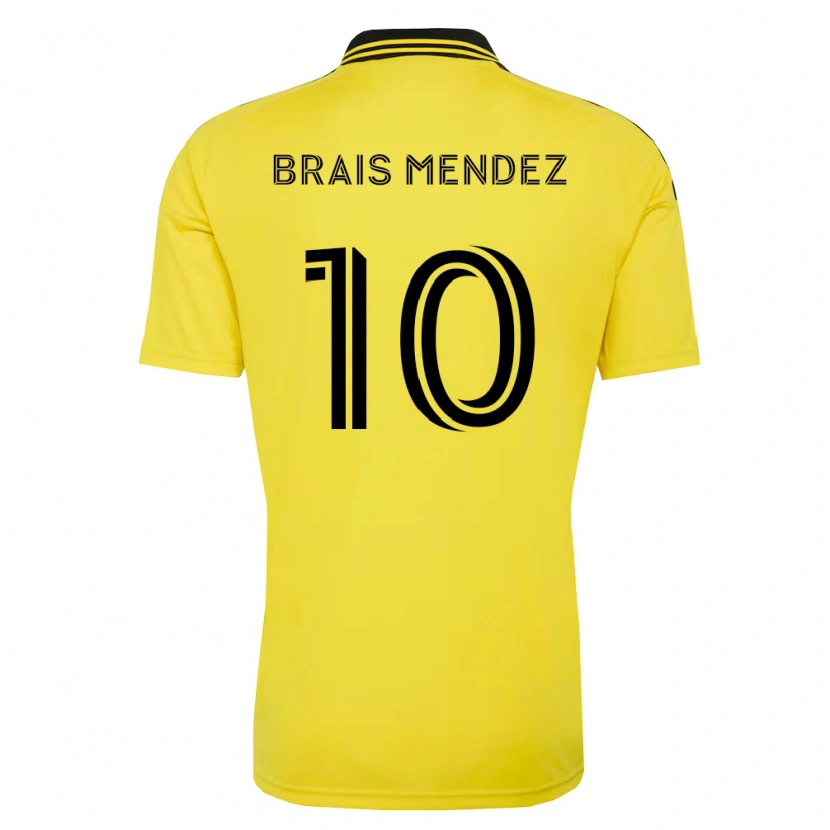 Danxen Hombre Camiseta Brais Méndez #10 Amarillo Negro 1ª Equipación 2026/27 La Camisa