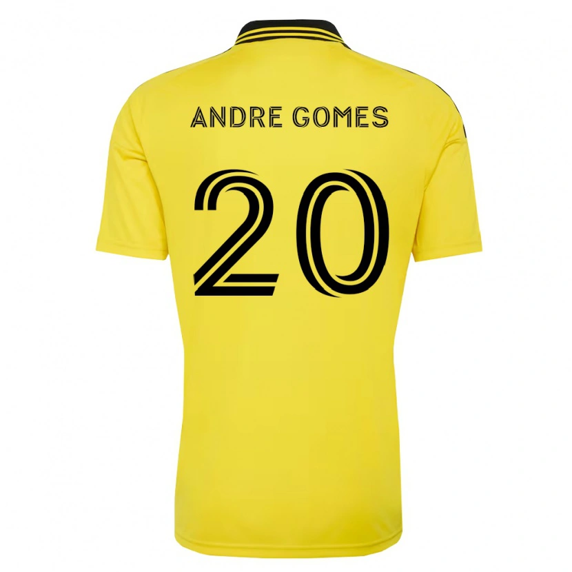 Danxen Hombre Camiseta André Gomes #20 Amarillo Negro 1ª Equipación 2026/27 La Camisa