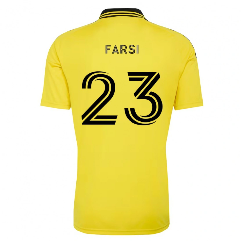 Danxen Hombre Camiseta Mohamed Farsi #23 Amarillo Negro 1ª Equipación 2026/27 La Camisa