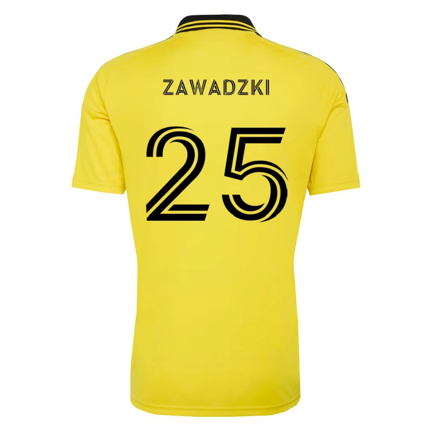 Danxen Hombre Camiseta Sean Zawadzki #25 Amarillo Negro 1ª Equipación 2026/27 La Camisa