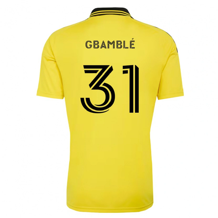Danxen Hombre Camiseta Kevin Gbamblé #31 Amarillo Negro 1ª Equipación 2026/27 La Camisa