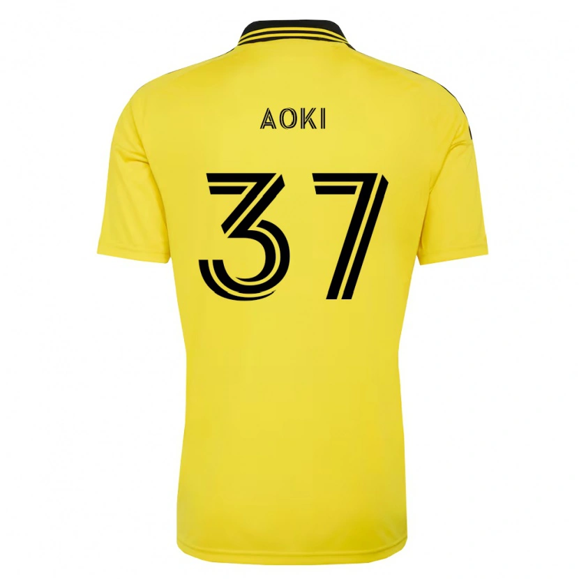 Danxen Hombre Camiseta Rui Aoki #37 Amarillo Negro 1ª Equipación 2026/27 La Camisa