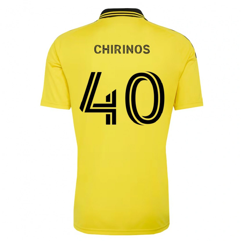 Danxen Hombre Camiseta Johann Chirinos #40 Amarillo Negro 1ª Equipación 2026/27 La Camisa