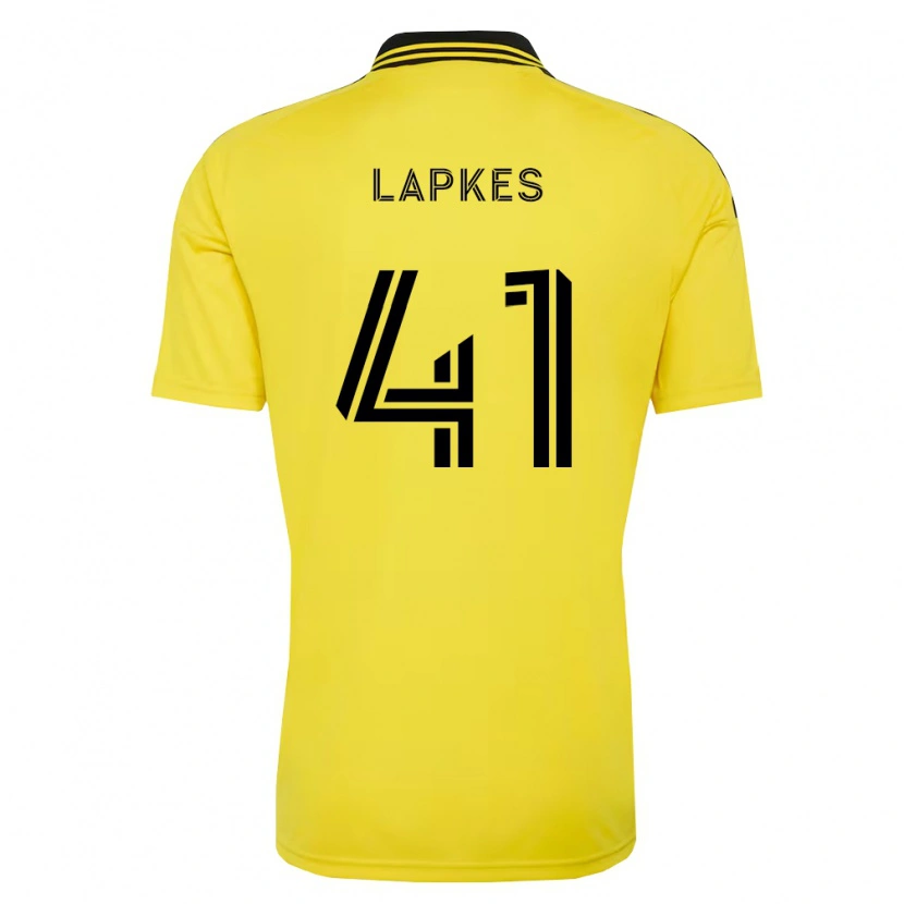 Danxen Hombre Camiseta Stanislav Lapkes #41 Amarillo Negro 1ª Equipación 2026/27 La Camisa