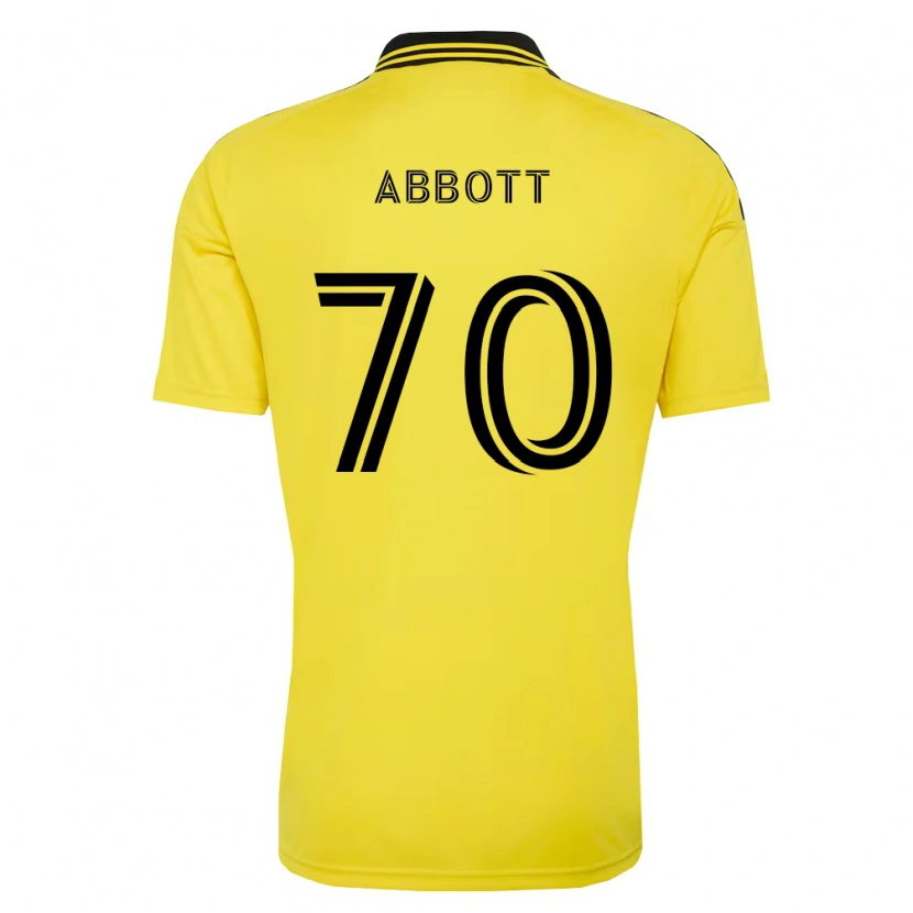 Danxen Hombre Camiseta Keller Abbott #70 Amarillo Negro 1ª Equipación 2026/27 La Camisa