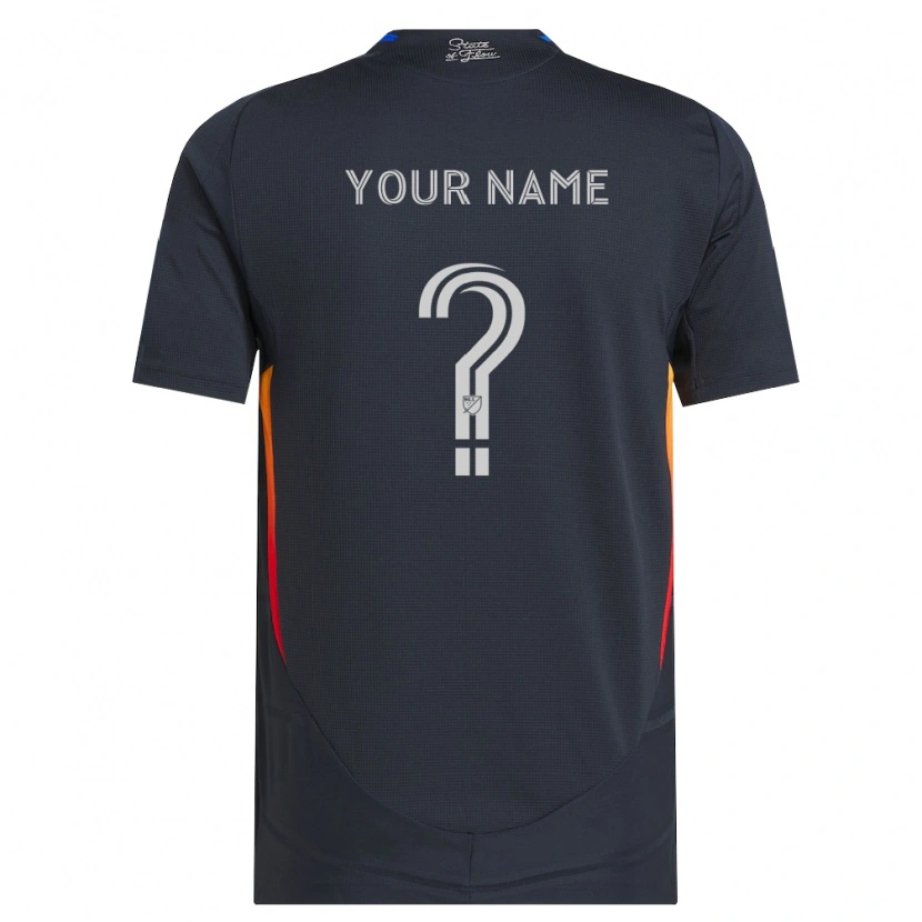 Danxen Hombre Camiseta Su Nombre #0 Gris Oscuro Rojo 1ª Equipación 2026/27 La Camisa