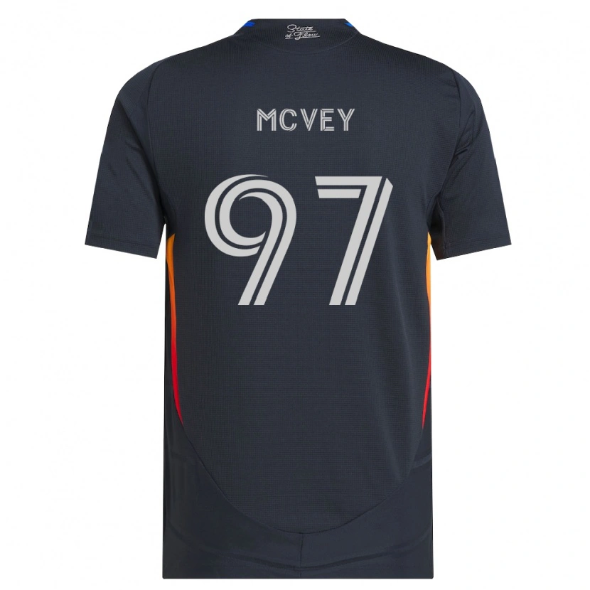 Danxen Hombre Camiseta Christopher Mcvey #97 Gris Oscuro Rojo 1ª Equipación 2026/27 La Camisa