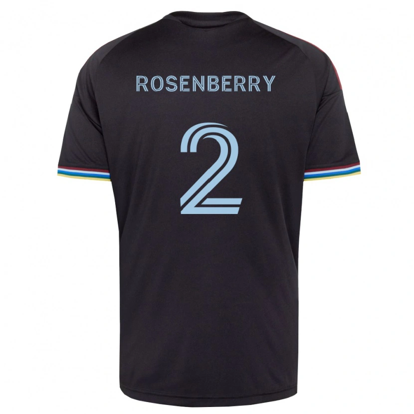 Danxen Hombre Camiseta Keegan Rosenberry #2 Azul Cielo Negro 1ª Equipación 2026/27 La Camisa