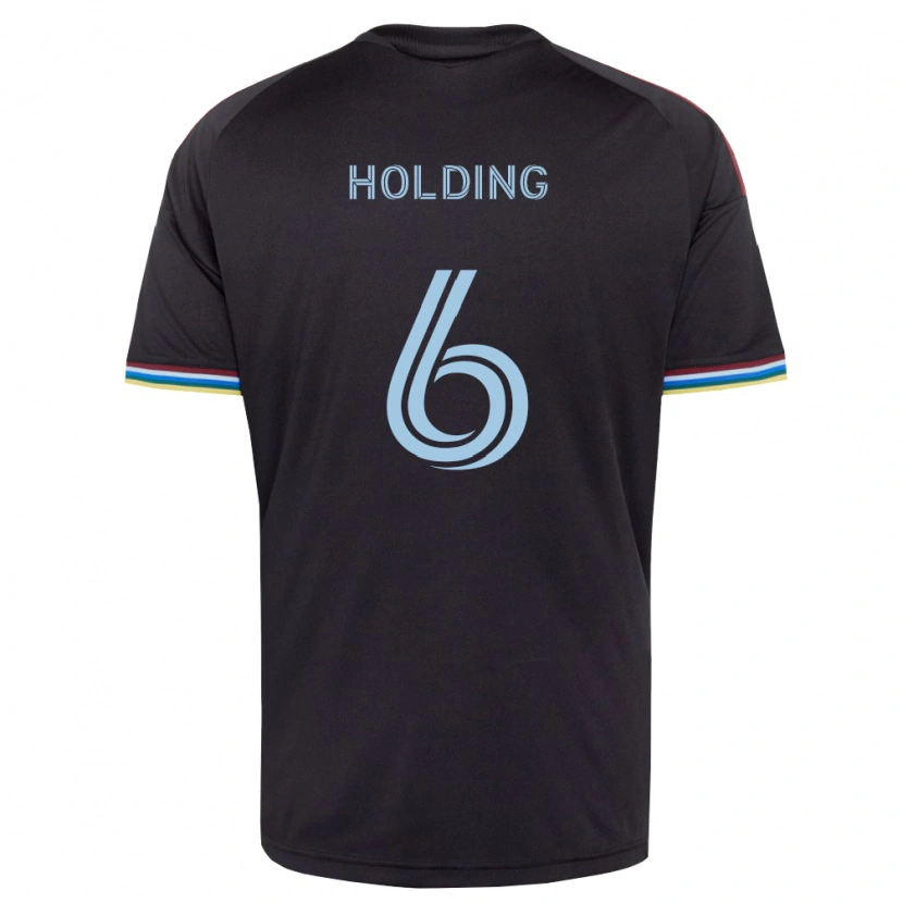Danxen Hombre Camiseta Rob Holding #6 Azul Cielo Negro 1ª Equipación 2026/27 La Camisa