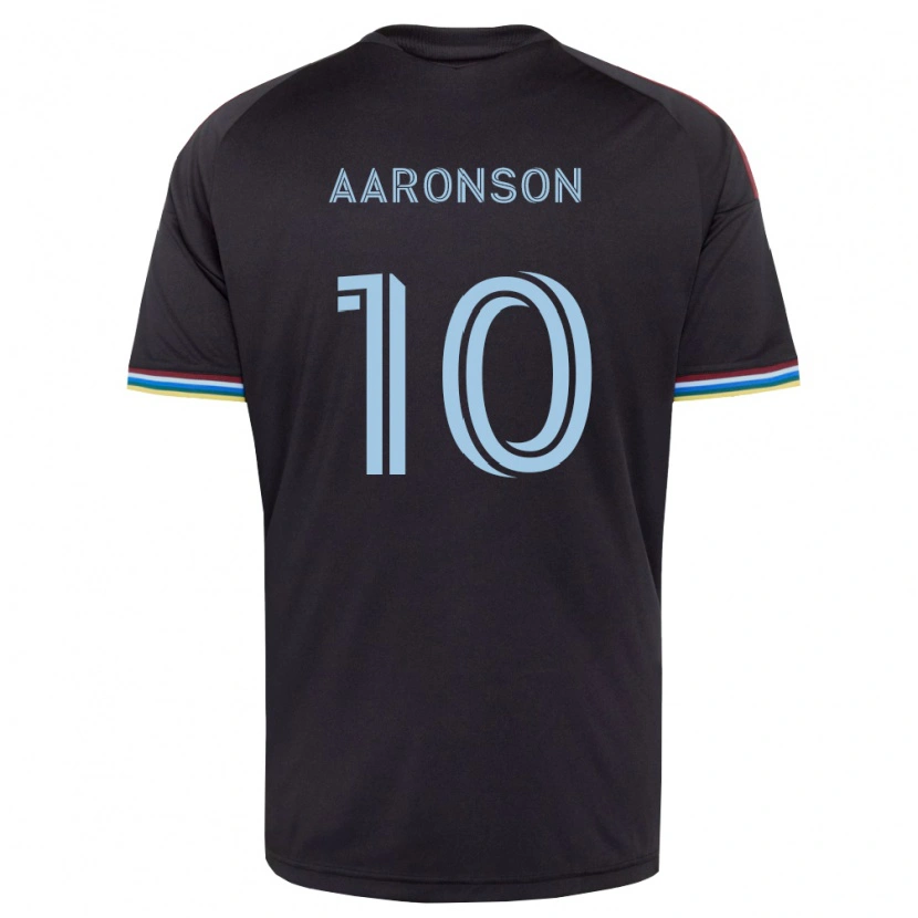 Danxen Hombre Camiseta Paxten Aaronson #10 Azul Cielo Negro 1ª Equipación 2026/27 La Camisa