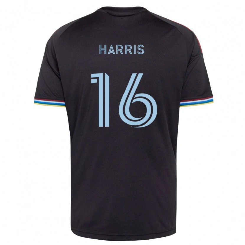 Danxen Hombre Camiseta Alex Harris #16 Azul Cielo Negro 1ª Equipación 2026/27 La Camisa
