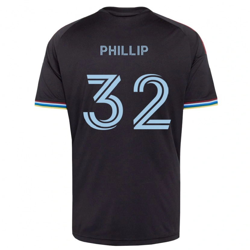 Danxen Hombre Camiseta Donavan Phillip #32 Azul Cielo Negro 1ª Equipación 2026/27 La Camisa