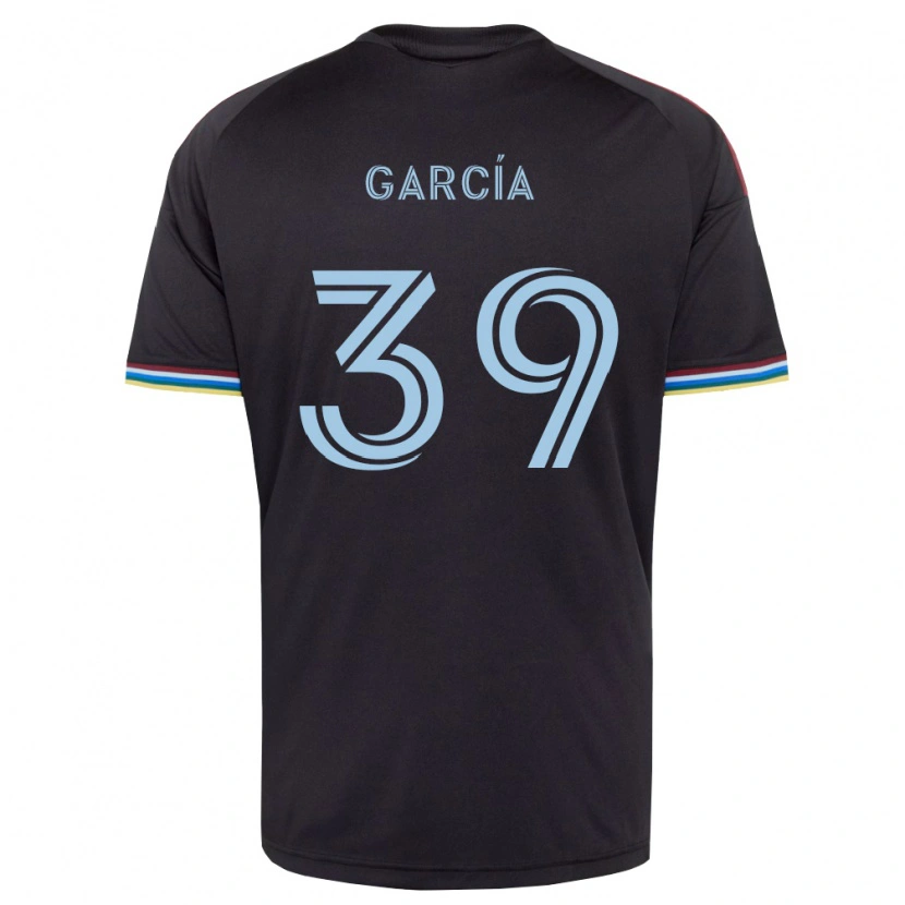 Danxen Hombre Camiseta Luis García #39 Azul Cielo Negro 1ª Equipación 2026/27 La Camisa