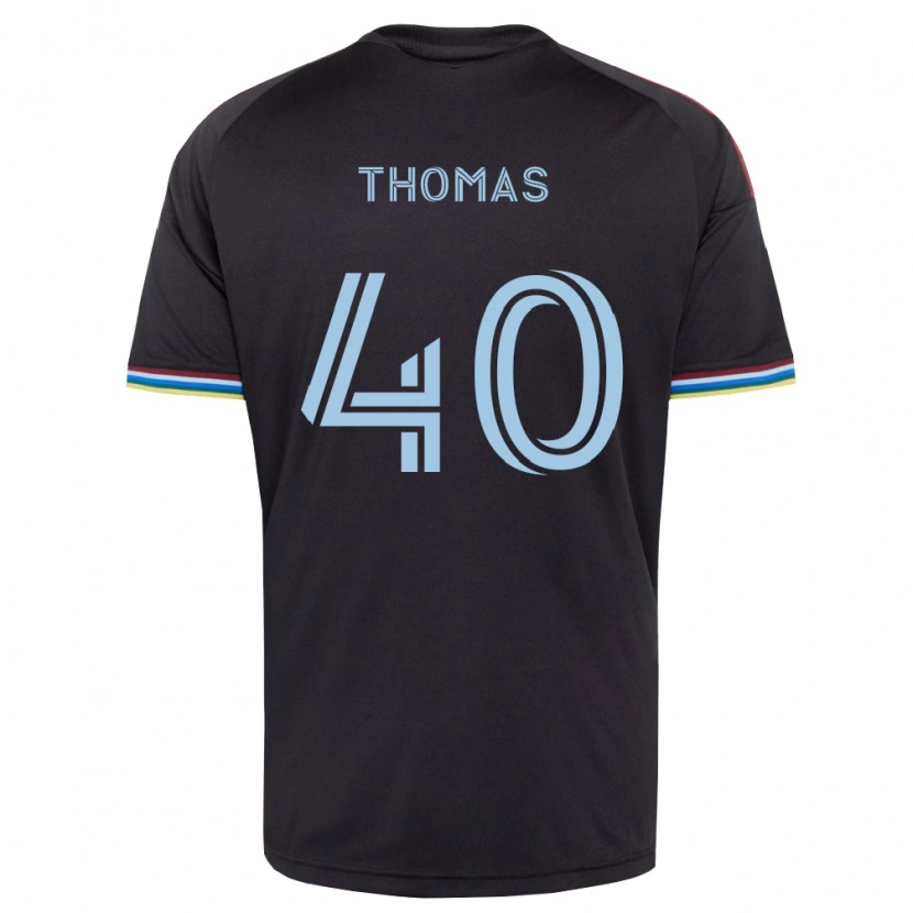 Danxen Hombre Camiseta Kai Thomas #40 Azul Cielo Negro 1ª Equipación 2026/27 La Camisa