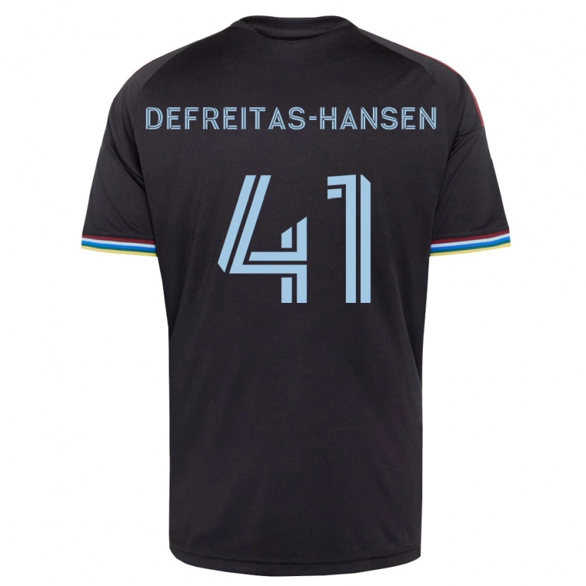 Danxen Hombre Camiseta Nicolas Hansen #41 Azul Cielo Negro 1ª Equipación 2026/27 La Camisa