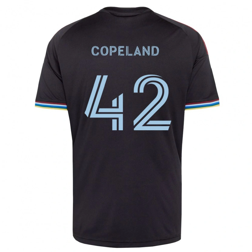 Danxen Hombre Camiseta Josh Copeland #42 Azul Cielo Negro 1ª Equipación 2026/27 La Camisa