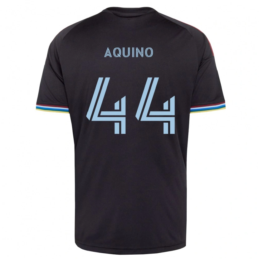 Danxen Hombre Camiseta Chris Aquino #44 Azul Cielo Negro 1ª Equipación 2026/27 La Camisa