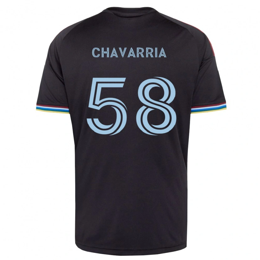 Danxen Hombre Camiseta Keith Chavarria #58 Azul Cielo Negro 1ª Equipación 2026/27 La Camisa