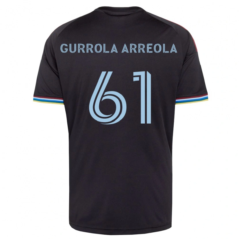 Danxen Hombre Camiseta Diego Gurrola Arreola #61 Azul Cielo Negro 1ª Equipación 2026/27 La Camisa