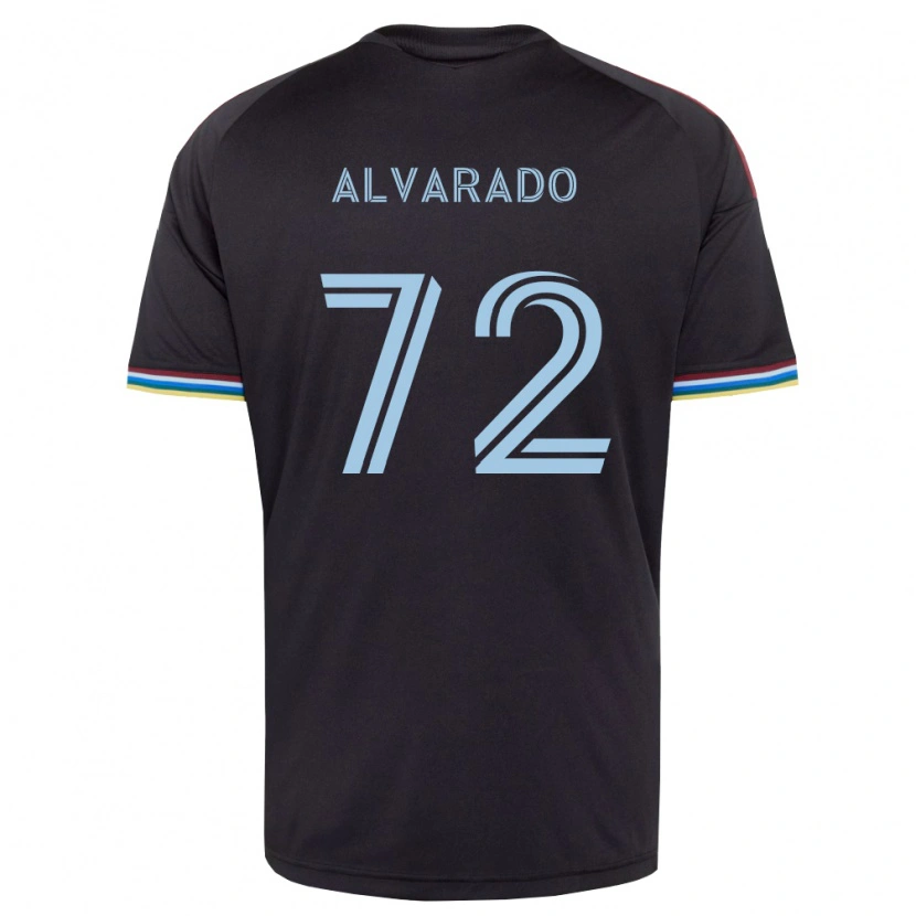 Danxen Hombre Camiseta Miguel Alvarado #72 Azul Cielo Negro 1ª Equipación 2026/27 La Camisa
