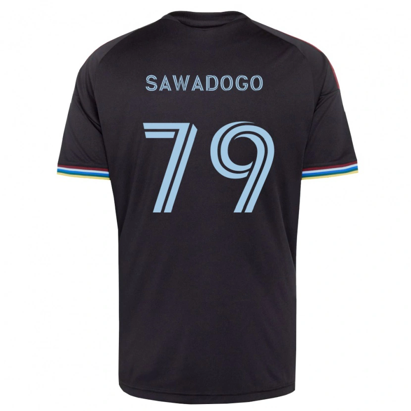 Danxen Hombre Camiseta Kamal Sawadogo #79 Azul Cielo Negro 1ª Equipación 2026/27 La Camisa