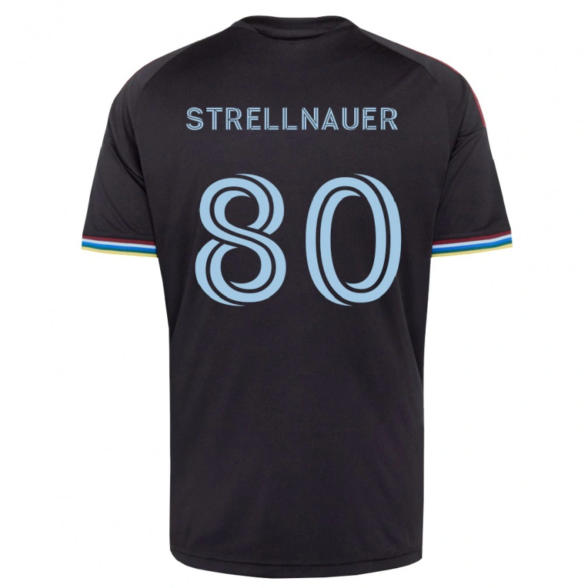 Danxen Hombre Camiseta Noah Strellnauer #80 Azul Cielo Negro 1ª Equipación 2026/27 La Camisa
