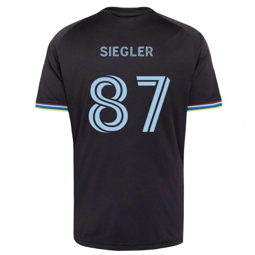 Danxen Hombre Camiseta Sebastian Siegler #87 Azul Cielo Negro 1ª Equipación 2026/27 La Camisa