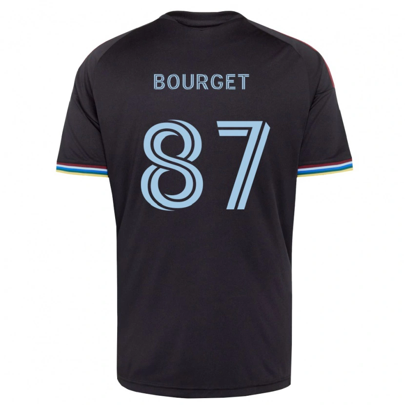 Danxen Hombre Camiseta Sebastian Bourget #87 Azul Cielo Negro 1ª Equipación 2026/27 La Camisa
