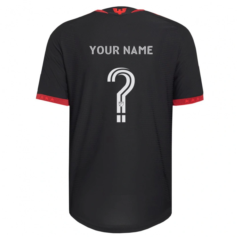 Danxen Hombre Camiseta Su Nombre #0 Negro Blanco Rojo 1ª Equipación 2026/27 La Camisa
