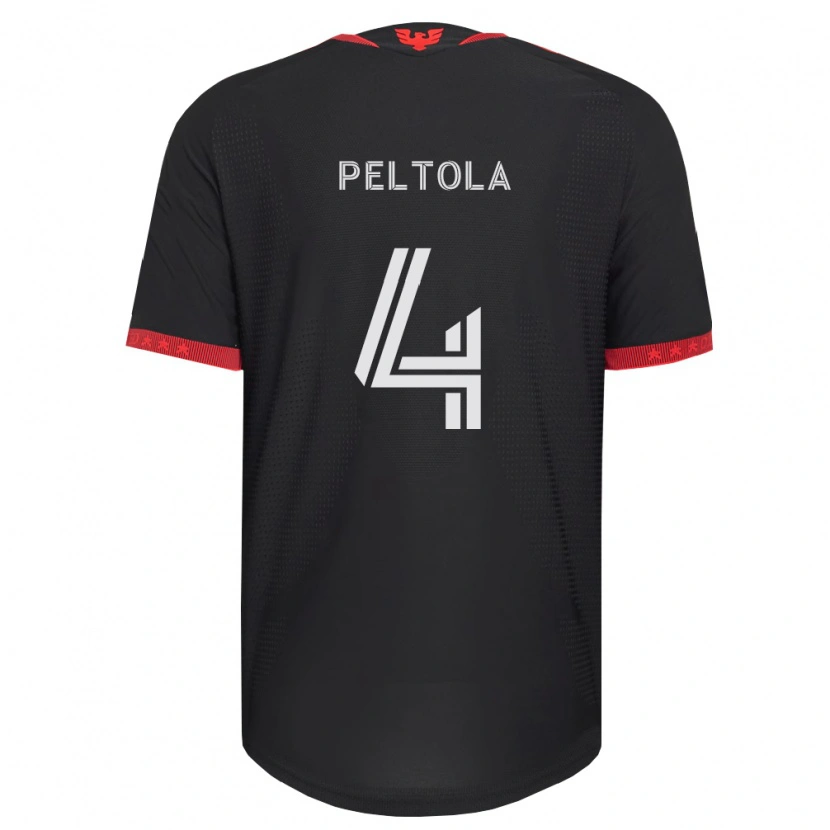 Danxen Hombre Camiseta Matti Peltola #4 Negro Blanco Rojo 1ª Equipación 2026/27 La Camisa