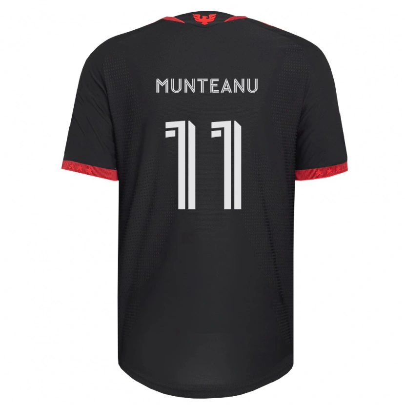 Danxen Hombre Camiseta Louis Munteanu #11 Negro Blanco Rojo 1ª Equipación 2026/27 La Camisa
